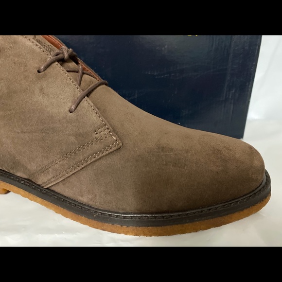 POLO RALPH LAUREN MARLOW BROWN SUEDE CHUKKA BOOTS - Picture 5 of 8